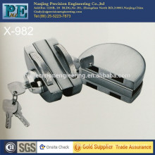half round stainless steel fabrication brass lock core double glass door double lock head